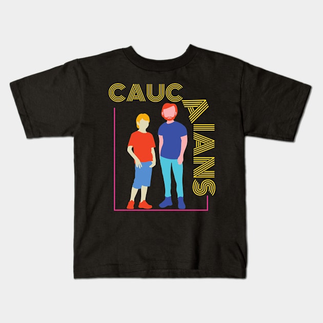 Caucasians T-Shirt For Men And Women Kids T-Shirt by TibA